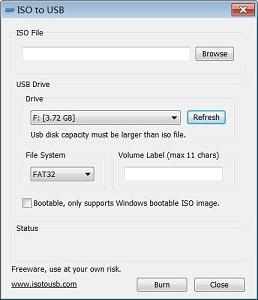 bootable usb via isotousb